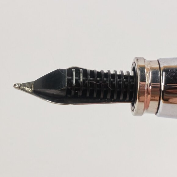 Cross Blue Lacquer Fountain Pen / Made in USA / Smooth Writer - Picture 9 of 10